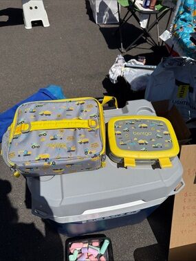 bentgo Yellow & Gray Kids Lunchbox Set